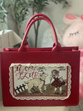 KIylethomasw Harajuku Lolita Red Tote Bag Women Gothic Vintage Large Capacity Y2k Hand Bag Ladies Sweet Cute Shoulder Bags Aesthetic