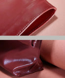 Kylethomasw Vintage Women Clutch Bag Soft Pu Leather Lady Evening Bags Trend Party Girl Envelope Bag Fashion Burgundy Clutches Purse