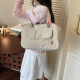 KYLETHOMASW  -  Korean Style Soft Shoulder Tote Bag Ladies Daily Weekend Shopper Shopping Bags New Trend Travel Handbags and Purses