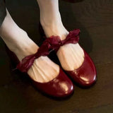 KYLETHOMASW  -  Summer New Small-Batch Simple Round-Toe Shallow Flat Shoes for Women, Fashionable Commuter Elegant Grandma Shoes