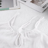 KYLETHOMASW  -  spring and summer Europe and America sexy neck vest pajamas sleeveless double yarn shorts set women's loungewear