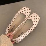 KYLETHOMASW  -  Brand Women Flats Fashion Round Toe Weave Pointed Toe Slip On Single Shoes Flat Heel Boat Shoes Soft Ballet Shoes