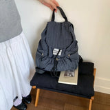 KYLETHOMASW  -  Women Soft Nylon High-capacity Backpacks Summer Grid Backpack Girls School Bag Lightweight Travel Back Pack