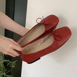 KYLETHOMASW  -  New Spring Fashion Butterfly-Knot Women Ballet Flats Shoes Shallow Female Soft Footwear Dress Ladies Flats Slip On Shoes