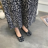KYLETHOMASW  -  Polka Dot Women Retro Flats Mocasines Ballerina Shoe Japanese Style Tabi Ninja Shoes Split Hoof Toe Boat Shoes Female shoes