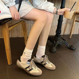 KYLETHOMASW  -  New Women Shoes Fashion Lace Moral Training Shoes for Woman Exquisite Round Head Sports Casual Shoe Designer Shoes Zapatos Mujer