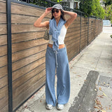 KYLETHOMASW  -  Autumn and winter high waisted elastic solid color casual pants, fashionable commuting sports straight leg sweatshirt