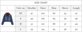KYLETHOMASW  -  Dark Wash Denim Jacket with Removable Faux Fur Collar Women Cropped Long Sleeve Casual Y2K Korean Fashion Cowboy Coat