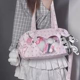 KYLETHOMASW  -  Star Print Shoulder Bag Y2k Korean Style Bolsos De Mujer Shoulder Crossbady Sac Femme Transparent Love Bags for Woman Bolso