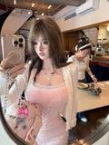 KYLETHOMASW  -  Japanese Retro 3 Piece Set Women Chic Y2k Crop Top Shirt + Casual Mini Skirts Evening Party Outfits Vintage Suits Chic T Shirts
