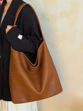 KYLETHOMASW  -  Bucket Tote Bag New Soft Leather Large Capacity Shoulder Retro Versatile Commuter Bags