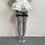 KYLETHOMASW  - Millennium Hot Girl Y2K Polka Dot Lace Stockings Trendy Retro Subculture Sun Protection Pantyhose Summer Women Ins Velvet