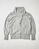 KYLETHOMASW  -  Women's minimalist asymmetrical button-up pullover hoodie Grunge solid color retro casual street style high street fall/winter