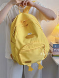 KYLETHOMASW  -  Sweet Cute Kawaii Duck Mochila Japanese Ins Bag Student Mochilas Mujer Teenage Girls Bolsas Zipper Bags for Woman Backpack