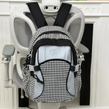 KYLETHOMASW  -  High-capacity Vintage Striped Backpack Streetwear All Match Travel Backpacks Casual Students Grunge Ins Schoolbags Y2k Aesthetic