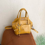 KYLETHOMASW  -  Women's Mini PU Leather Star Decor Handbag Cute Fashion Aesthetic Daily Dating Shoulder Tote Bag Simple Crossbody Bags