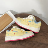 KYLETHOMASW  -  Casual Low-Top Student Sport Sneakers Fashionable All-Match New Arrival Letters Graffiti Thick Bottom Women Shoes Tenis De Mujer