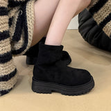 KYLETHOMASW  -  Women Chelsea Ankle Boots Autumn 2025 Suede Snow Short Botas Platform Mid Heels Women Shoes Designer Brand Casual Sport Boots