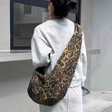 KYLETHOMASW  -  Y2k Aesthetic Leopard Women Shoulder Bags Luxury Design Grunge Harajuku Hobo Bag Fashion All Match Handbags Crossbody Streetwear