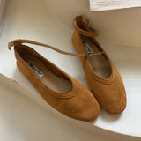 KYLETHOMASW  -  Brand Autumn Women Flat Shoes Ladies Round Toe Mary Jane Shoes Soft Sole Shallow Slip On Ballerinas Shoe Dree Shoes Mule