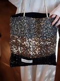 KYLETHOMASW  -  Bling Sequined Spliced Bag Underarm Tote Bolsos mujer Shoulder Bags for Woman Advanced Sense Sac Femme Casual Bolsas Bolsa