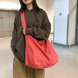 KYLETHOMASW  -  Y2k Aesthetic Solid Vintage Ins Shoulder Bag Streetwear Preppy College Students Crossbody Bags Casual All Match Women's Handbags
