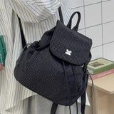 KYLETHOMASW  -  Women Preppy Kawaii Plaid Backpacks for Students Simple Y2k Aesthetic Fashion Backpack Korean Casual All Match Trendy Schoolbags