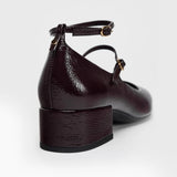 KYLETHOMASW  -  Retro Women Mary Jane Shoes Exquisite Soft Leather High Heels for Woman Elegant French Casual Shoes Designer Shoes Zapatos Mujer