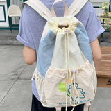 KYLETHOMASW  -  Cartoon Puppy Sport Racket Storage Backpack Lightweight Large Capacity Fitness Shoulder Bag Tennis Nylon Drawstring Fitness Bag