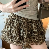KYLETHOMASW  -  Sweet Shirt O Neck Patchwork Pleated Temperament Blouse Waist Cinched Korean Women Clothing Summer  Apricot Tide Tops