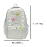 KYLETHOMASW  -  School Bag Aesthetic Students Backbag Large Capacity Knapsack Teenagers Versatile Bookbag Kawaii College Rucksack Daily Backpack
