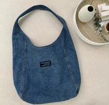 KYLETHOMASW  -  Large Capacity Casual Canvas Bags with Double-sided Back Denim Shoulder Women's Bag