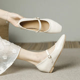 KYLETHOMASW  -  mary janes shoes woman height increasing flats soft leather ankle belt mocasines women elevator shoes zapatos de mujer 2025