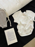 KYLETHOMASW  -  Pure Cotton Summer Spwear Women's Loose Fit ort Sve Pants Home Wear Comfortable Breathable Stripe Pattern Suitable