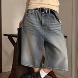 KYLETHOMASW  -  Y2k Clothes Denim Cargo Pants Women Solid Streetwear Spring Summer Ankle Length Trousers Vintage Pantalones De Mujer