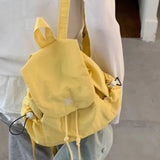 KYLETHOMASW  -  Women Preppy Kawaii Plaid Backpacks for Students Simple Y2k Aesthetic Fashion Backpack Korean Casual All Match Trendy Schoolbags