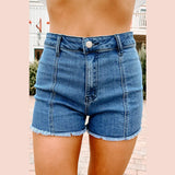 KYLETHOMASW  -  Vintage Women Contrast Five-point Star Patchwork Denim Flared Pants Baggy Dragging Jeans Trousers Chic Elegant Casual Short Pant