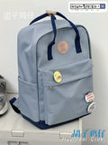 KYLETHOMASW  -  Schoolbag Female High School Students Retro Contrast College Style School Junior Students Casaul Laptop Backpack Girls