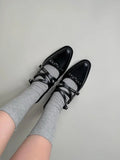KYLETHOMASW  -  Roman Style Pointed Toe Ladies Shoes 2025 Fashion Mid Heels Rivet Women Single Shoes Elegant Versatile Casual Women Shoes