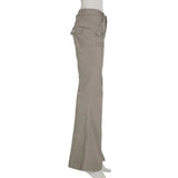 KYLETHOMASW  -  Hot Selling New Khaki Women Jeans Fashion Vintage Dark Gray Long Pants Casual Style Straight Leg Denim Trousers For Women