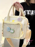 KYLETHOMASW  -  Japanese Girl Student Portable Shoulder Display Bag Female Transparent Handbags Slung Shoulder Multi-purpose Ita Bags JK Lolita