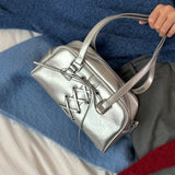 KYLETHOMASW  -  Bandage Bow Shoulder Bag Pillow Bags for Woman New Versatile Bolsos Mujer Commuter Boston Sac Femme Advanced Sense Bolsas