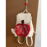 KYLETHOMASW  -  Cute All-match Transparent Backpack Female Niche Design Casual Ita Bag Girl Fashion Portable Display