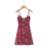 KYLETHOMASW  -  Sexy Women Leopard Print Sling Mini Dress Female Sleeveless V Neck A-line Summer Dresses Holiday Robe Short Vestidos