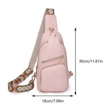 KYLETHOMASW  -  Retro PU Leather Satchel Bag Women's Solid Color Shoulder Bag Multi Pocket Casual Chest Bag Ladies All-Match Crossbody Bags