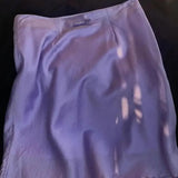 KYLETHOMASW  -  Purple Sweet Bow Satin Skirt Summer Elegant Mini Party Skirt Women's High Waist Slimming A-line Skirt Mujer Faldas Jupe 502A