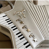 KYLETHOMASW  -  Creativity Star Accordion Pu Crossbody Backpack Women Y2k Piano Key Large Capacity Shoulder Bag Multi-purpose Fashion Handbag