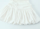 KYLETHOMASW  -  Female Summer Slim Mini Dresses White Square Collar Sleeveless Backless Plaeted Zipper Women's Sexy New Fashion Dress