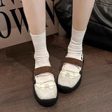 KYLETHOMASW  -  Women's Retro Style Shallow Mouth Casual Mary Jane Autumn New Fashion Versatile Comfortable Thick Soled Sports Single Shoes