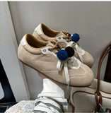 KYLETHOMASW  -  Retro Sporty Thick Bottom Breathable Heightening Shoes Vintage Dequn Round Toe Low Heel Comfortable All Season Women's Shoe